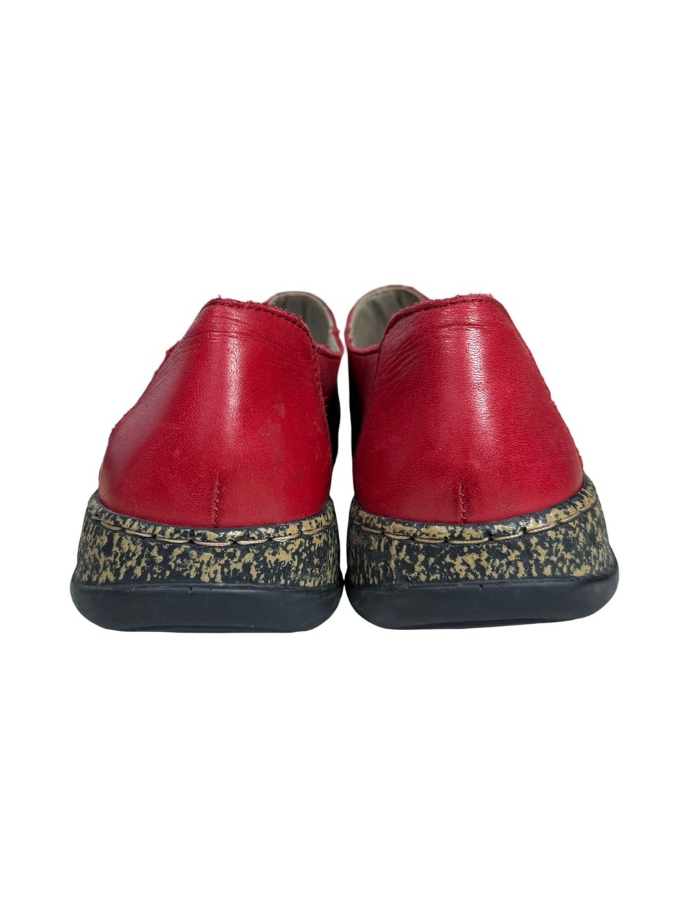 Rieker Daisy Red Mary Janeās Slip-On Leather Comfort Shoes Size 9 - Picture 5 of 12